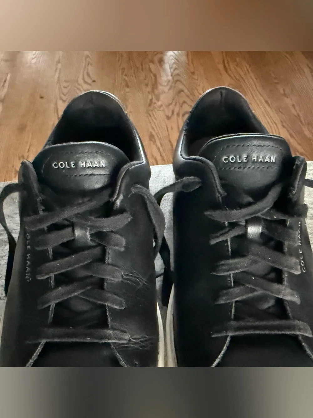 Cole Haan Grand Crosscourt Traveler Sneakers Men Size 12 Black Leather C36655
